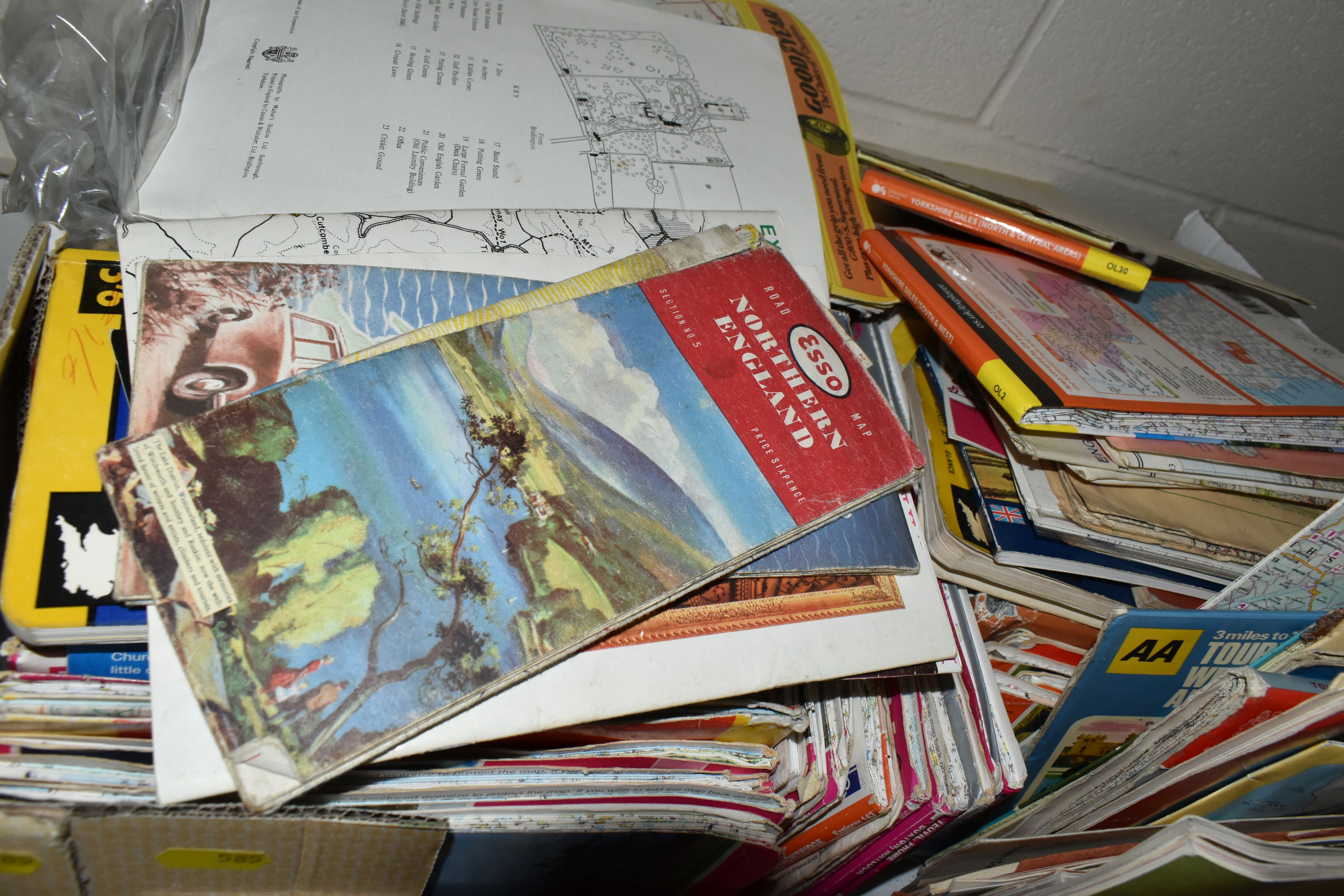 FIVE BOXES OF BOOKS AND, FOLDED MAPS AND GUIDE BOOKS, including six Observer books, other books - Image 6 of 6