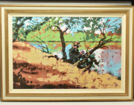 ROLF HARRIS (AUSTRALIA 1930-2023) 'BANJO PATERSON WRITES WALTZING MATILDA', a signed artist proof