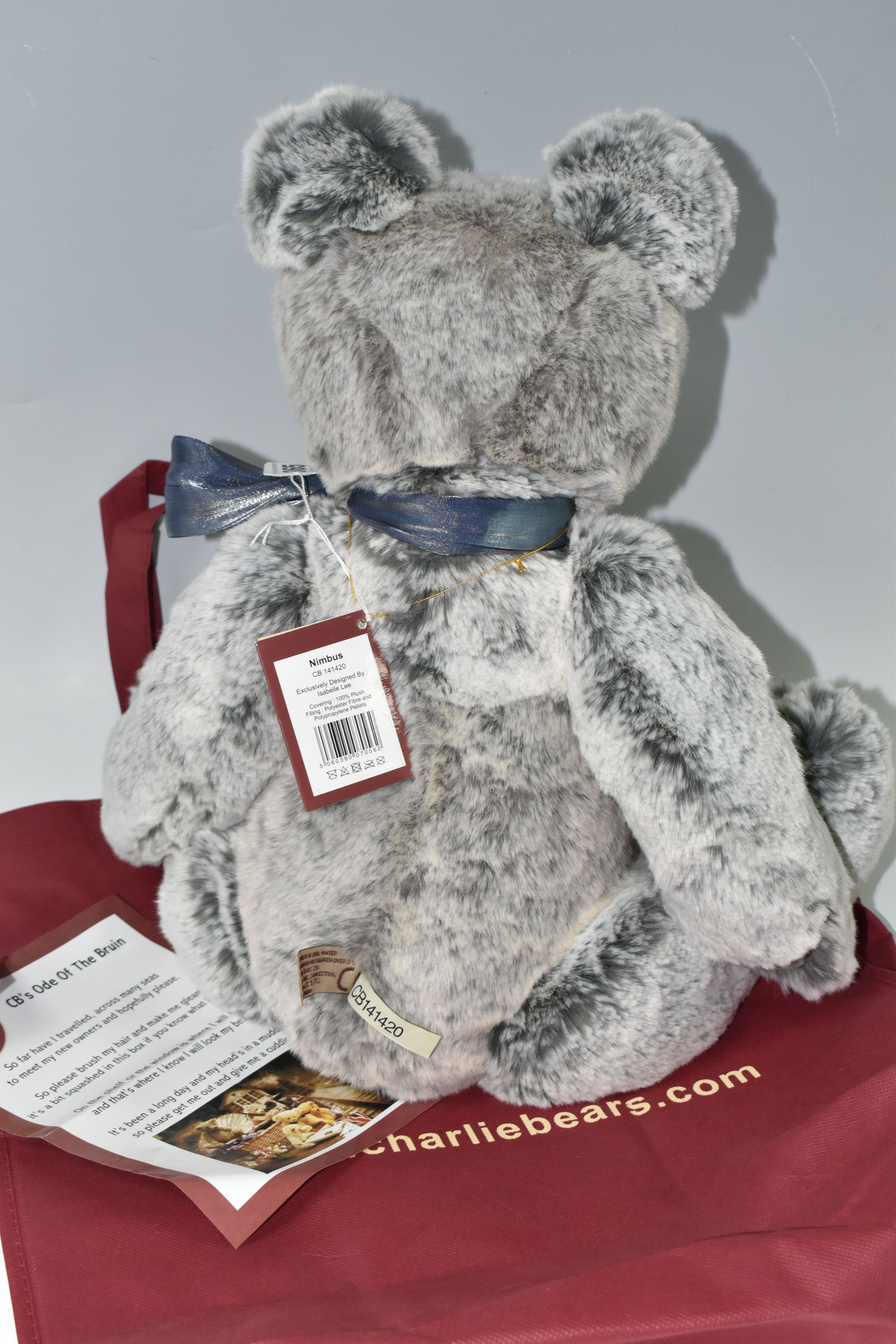 A CHARLIE BEAR 'NIMBUS' BEAR, CB 141420 designed by Isabelle Lee, with original dust bag and - Image 3 of 3