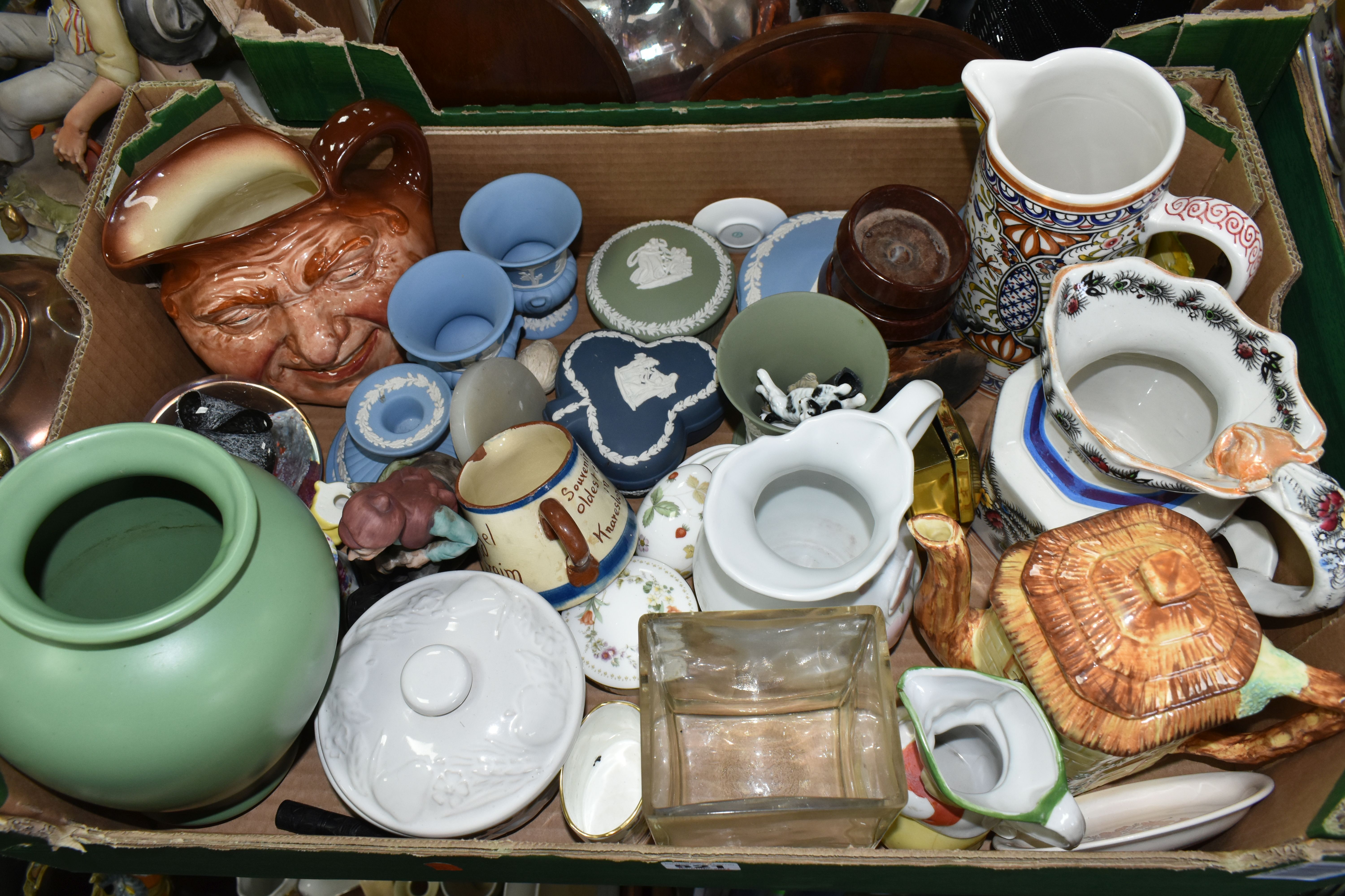 SIX BOXES AND LOOSE CERAMICS AND GLASSWARE, to include a Royal Doulton 'John Barleycorn' character - Image 3 of 11