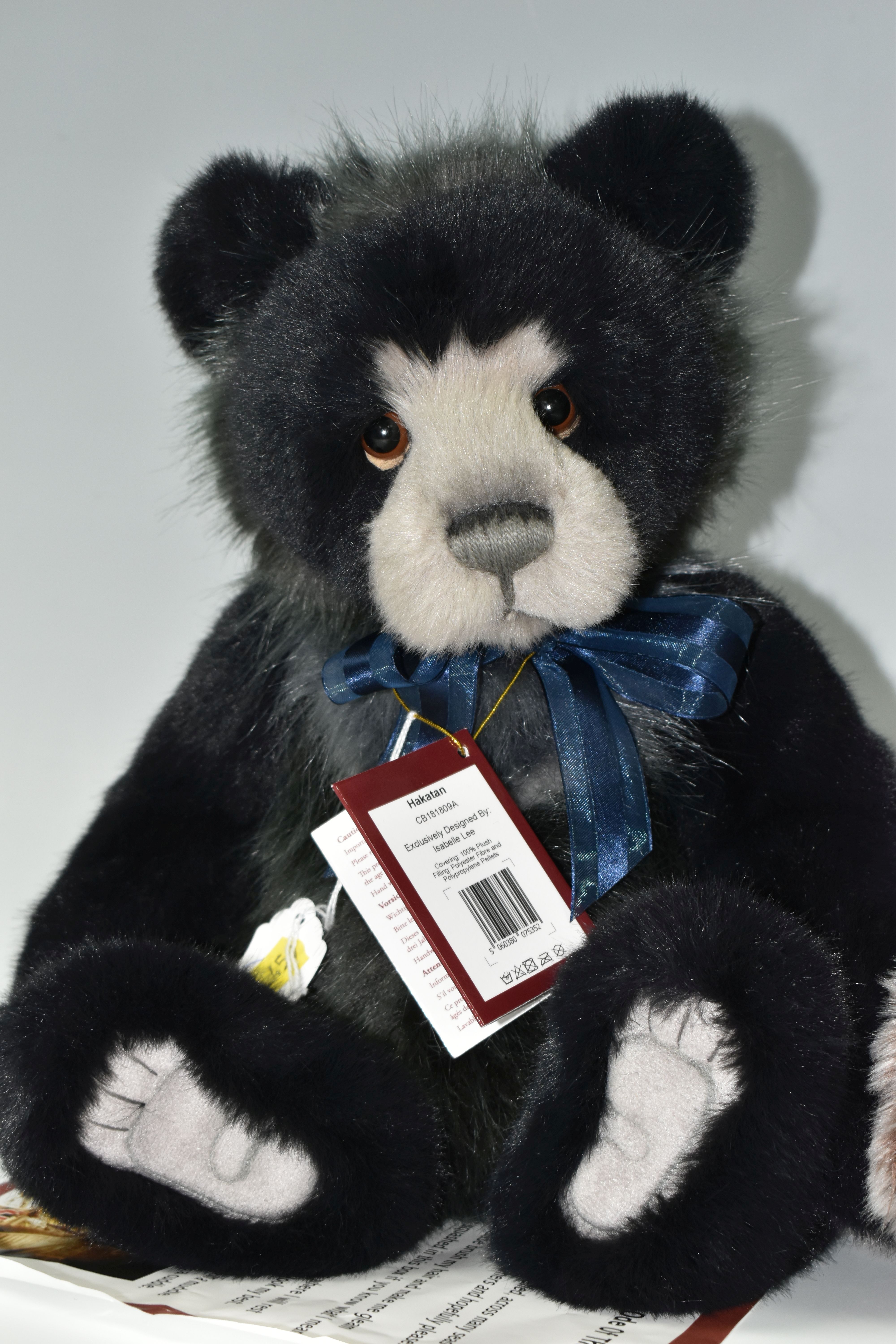 TWO CHARLIE BEARS 'HAKATAN' CB181809A AND DIXIE CB151586A, exclusively designed by Isabelle Lee, - Image 3 of 4