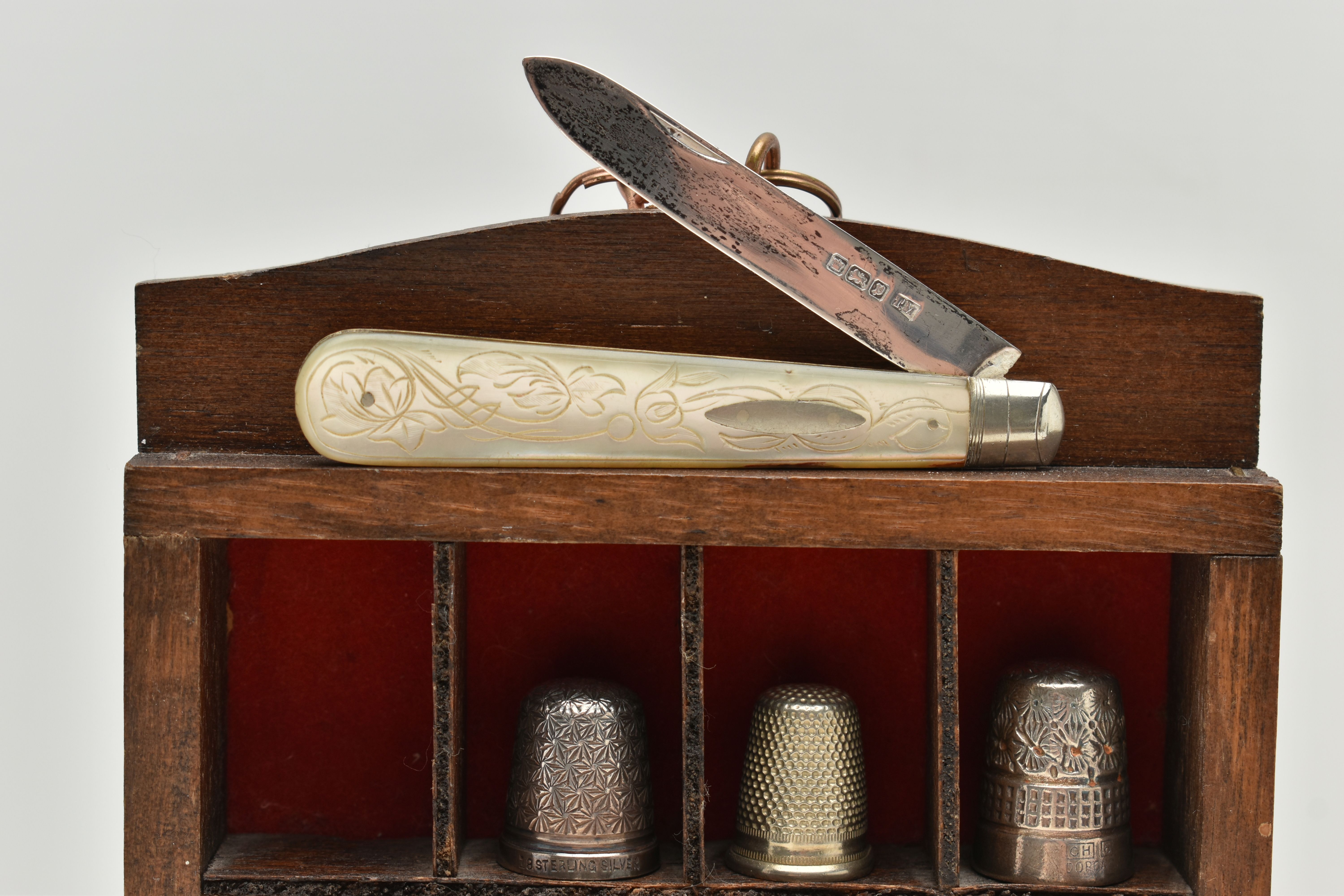 FOURTEEN SILVER THIMBLES AND OTHERS, two hallmarked 'Charles Horner' Chester, twelve with full - Image 2 of 6