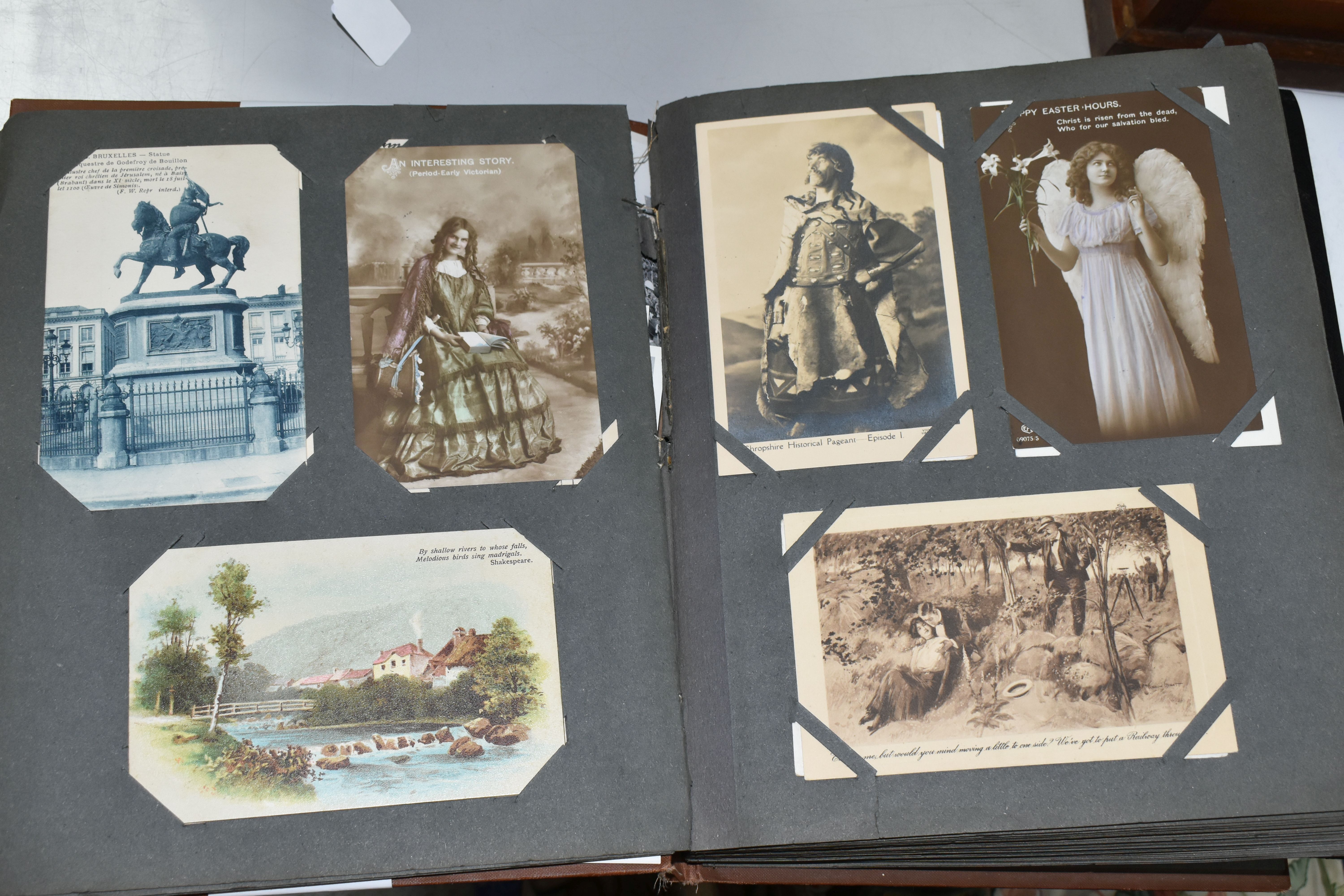 TWO POSTCARD ALBUMS one album contains a miscellaneous collection of approximately 284 early-late - Image 8 of 15