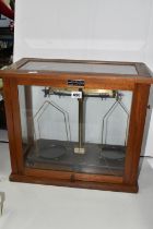 A GRIFFIN & GEORGE LTD MICROID LABORATORY BALANCE SCALES, in original glazed case (1) (Condition