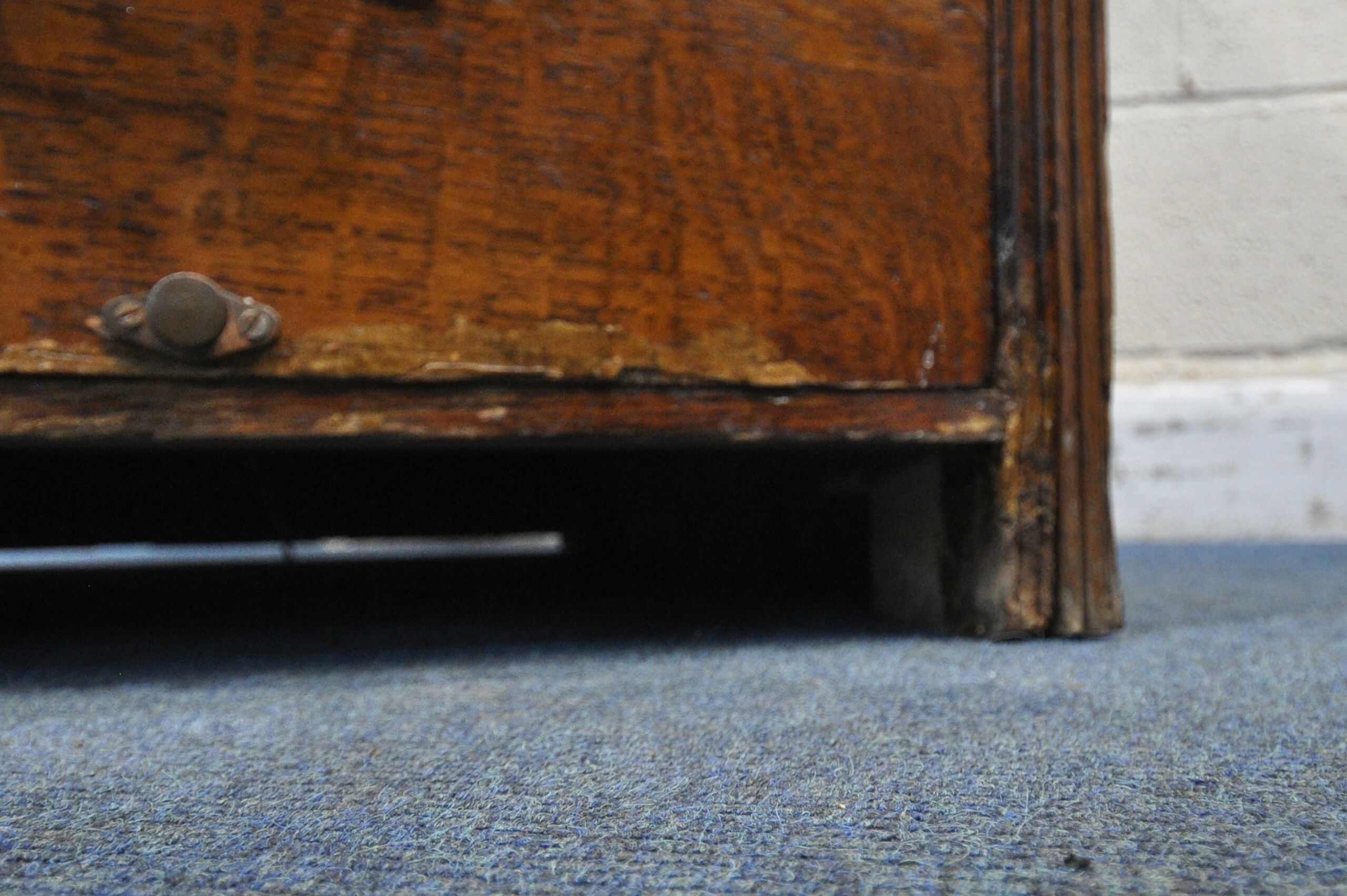 A 20TH CENTURY OAK FOUR DRAWER FILING CABINET, width 53cm x depth 73cm x height 135cm (condition - Image 6 of 6