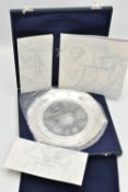 THE WATERLOO SALVER OF WELLINGTONS VICTORY, Pistrucci's Waterloo Medal in Sterling Silver,