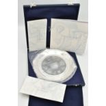 THE WATERLOO SALVER OF WELLINGTONS VICTORY, Pistrucci's Waterloo Medal in Sterling Silver,