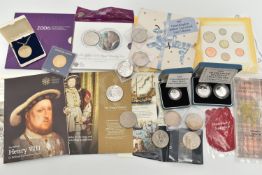 A BOX OF ROYAL MINT COINAGE, to include 1992 Silver Proof Ten Pence two coin set, 1991 Silver