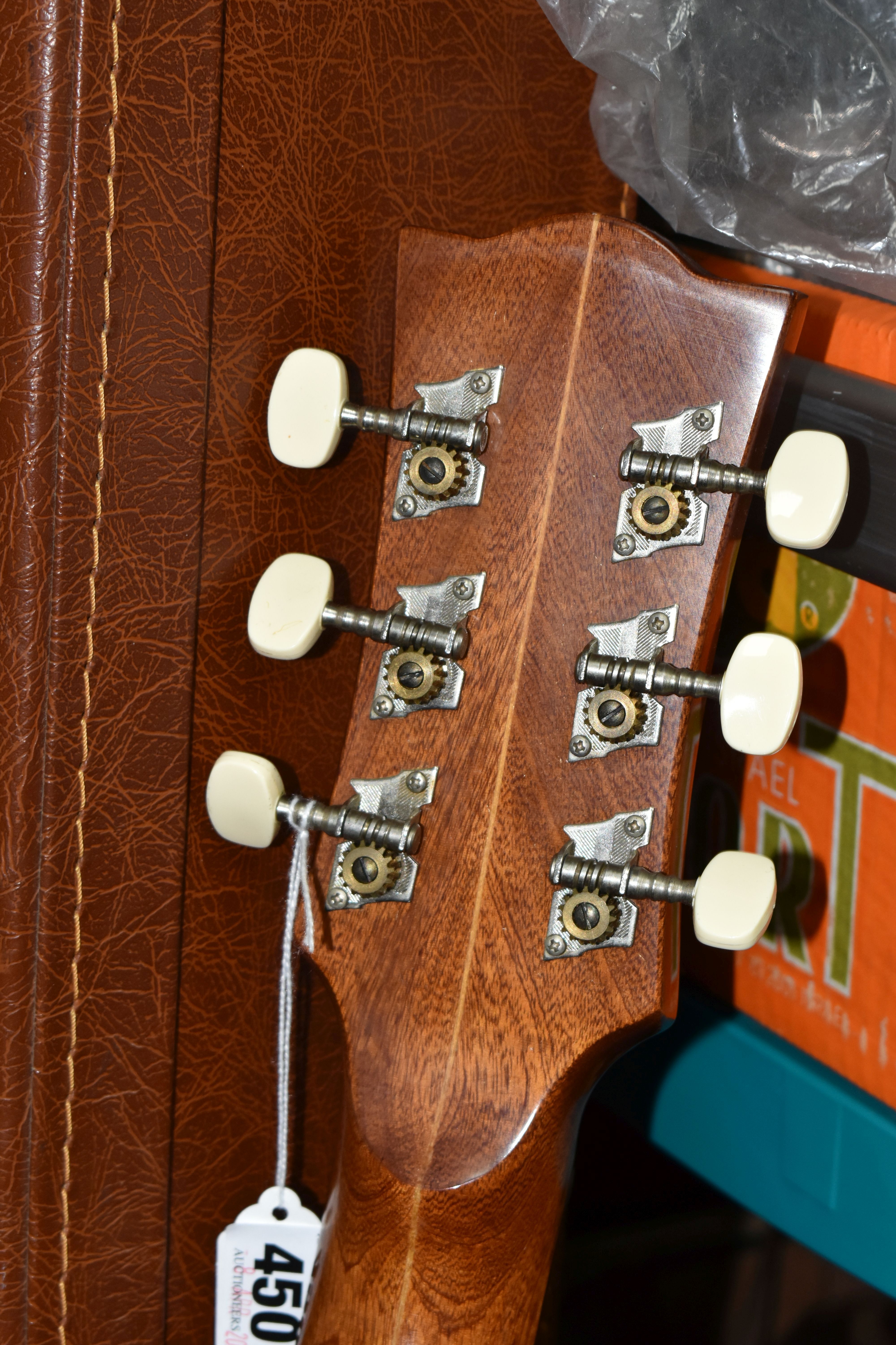 AN EKA ITALIAN ACOUSTIC GUITAR AND CASE, comprising a Model VI six string guitar having mahogany - Image 6 of 7