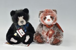 TWO CHARLIE BEARS 'HAKATAN' CB181809A AND DIXIE CB151586A, exclusively designed by Isabelle Lee,