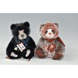 TWO CHARLIE BEARS 'HAKATAN' CB181809A AND DIXIE CB151586A, exclusively designed by Isabelle Lee,