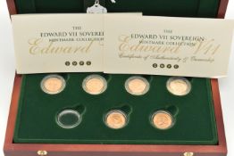 A SOVEREIGN MINTMARK COLLECTION OF 6X GOLD FULL SOVEREIGN COINS, to include 1904 Edward VII Sydney