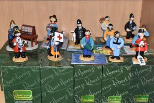 TWELVE BOXED ROBBERT HARROP CAMBERWICK GREEN COLLECTION FIGURES, comprising CG60 The Bugler (