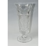 A LARGE STUART CRYSTAL 'BEACONSFIELD' PATTERN VASE, height 37cm (1) (Condition Report: no obvious