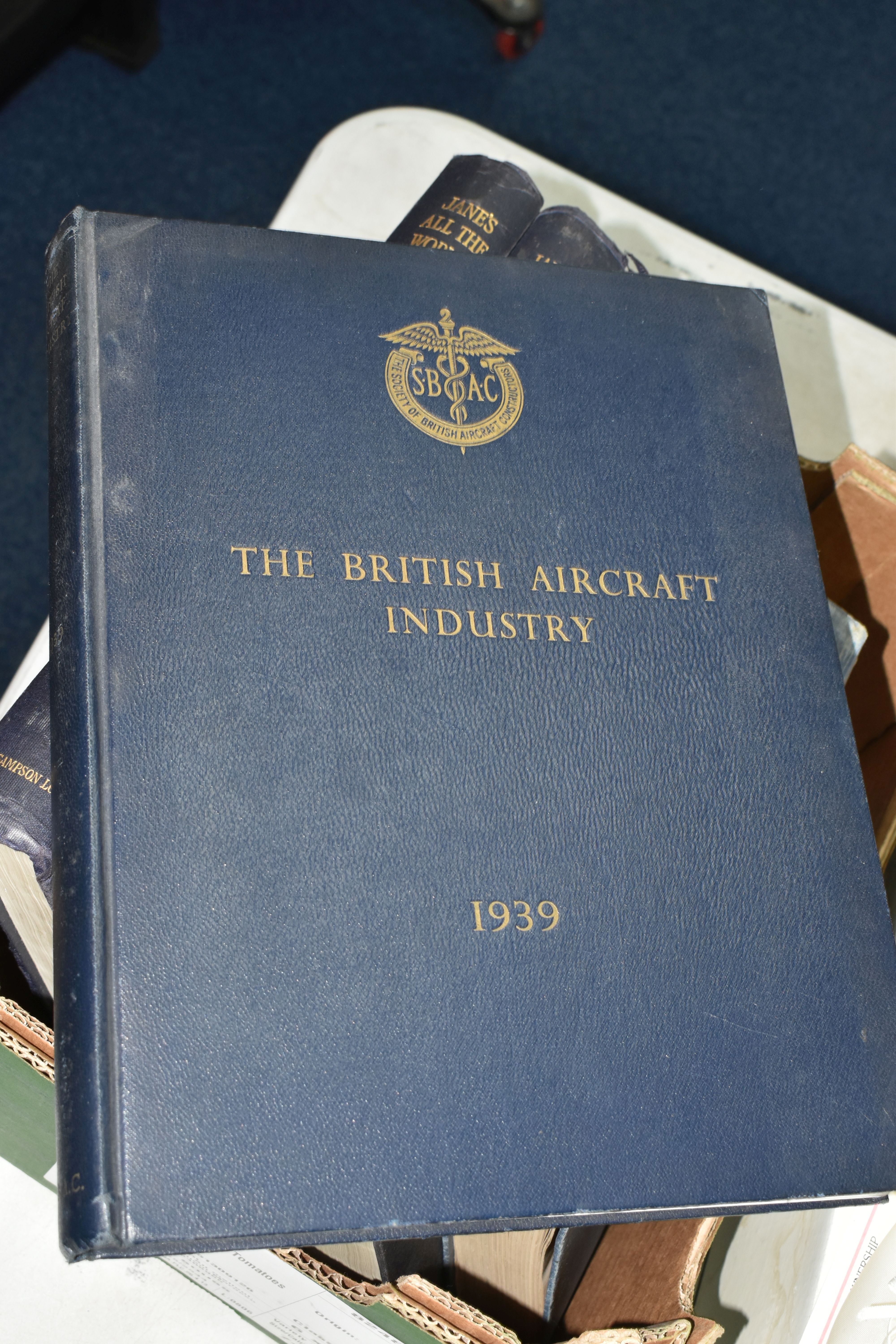 ONE BOX OF BOOKS containing six titles on the subject of Aircraft, four volumes of Jane's All The - Image 6 of 7