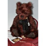 A CHARLIE BEAR 'MERLOT' CB124997, exclusively designed by Isabelle Lee, height approx. 51cm, with