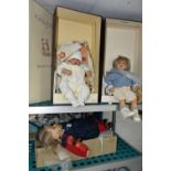 THREE BOXED ZAPF CREATION DESIGNER COLLECTION DOLLS, 'Perle' designed by Brigitte Leman, No.7 of