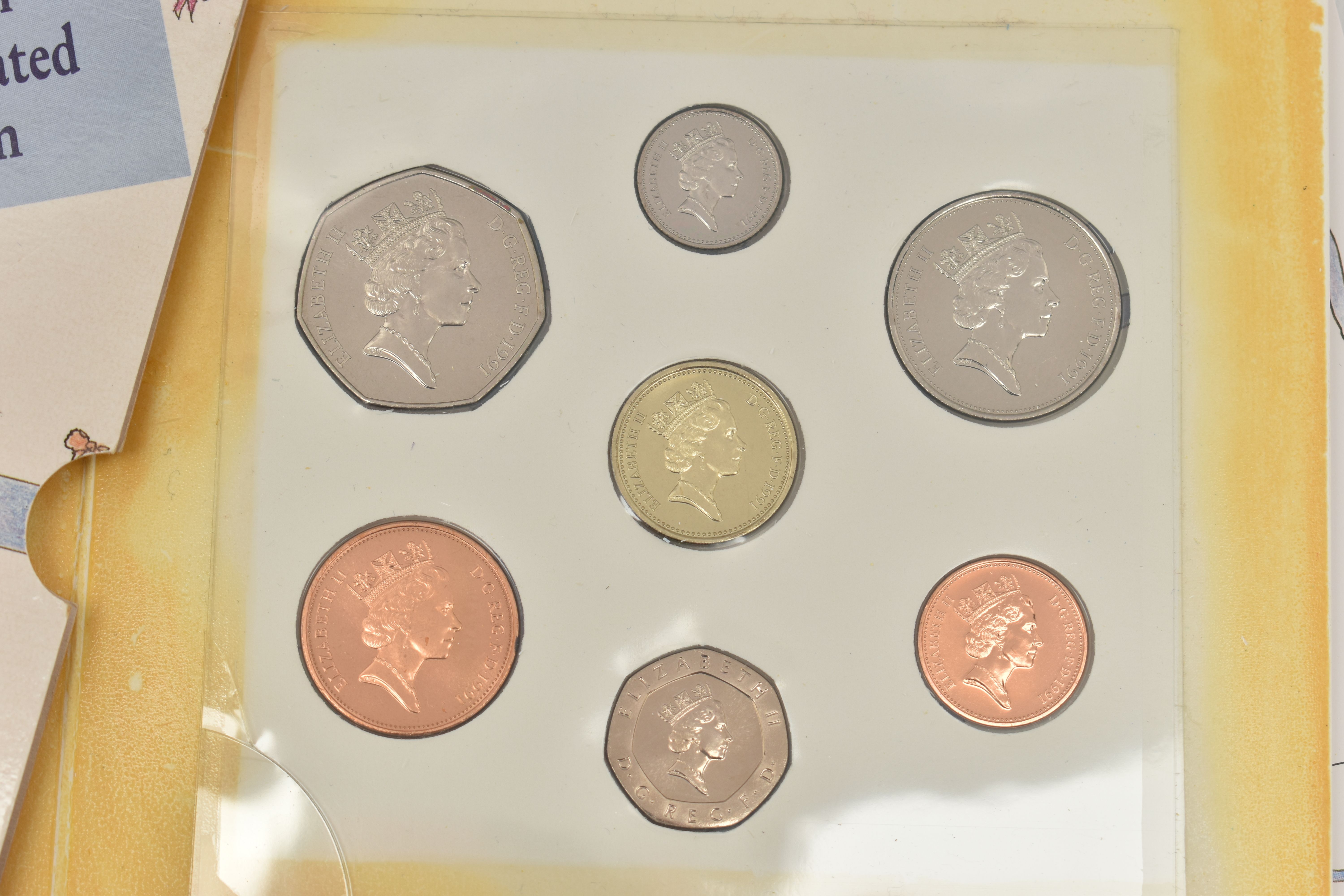 A BOX OF ROYAL MINT COINAGE, to include 1992 Silver Proof Ten Pence two coin set, 1991 Silver - Image 7 of 8