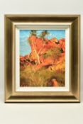 ROLF HARRIS (AUSTRALIA 1930-2023) 'SUN ON DEVIL'S MARBLES', a limited edition print on canvas