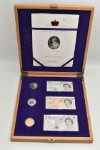 QUEEN ELIZABETH CORONATION ANNIVERSARY CROWN & BANKNOTE COLLECTION, to include Banknotes £5, £10, £