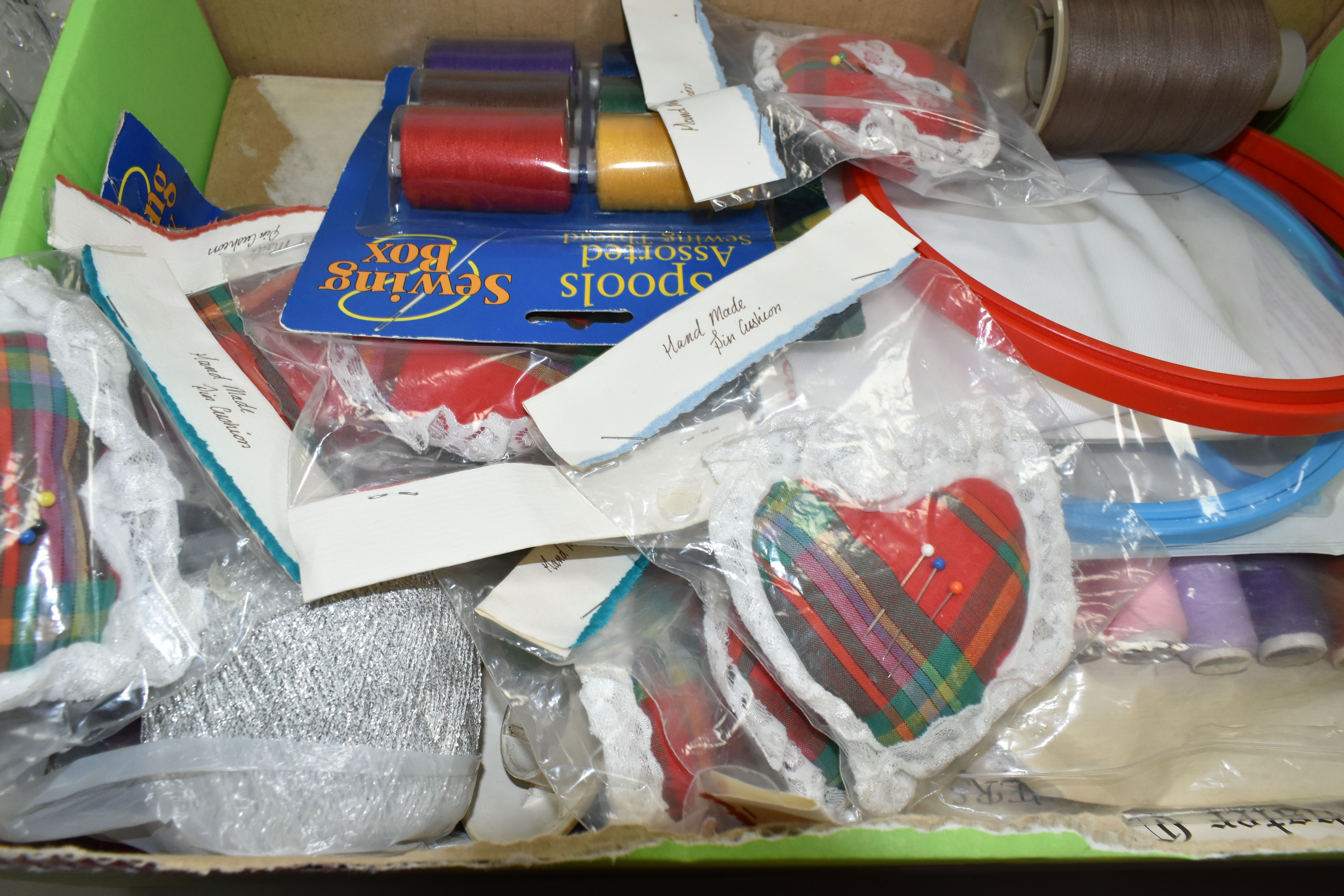 SEVEN BOXES OF CRAFTING MATERIALS AND EQUIPMENT, to include a Provo Craft 'Cuttlebug' embossing - Image 9 of 10
