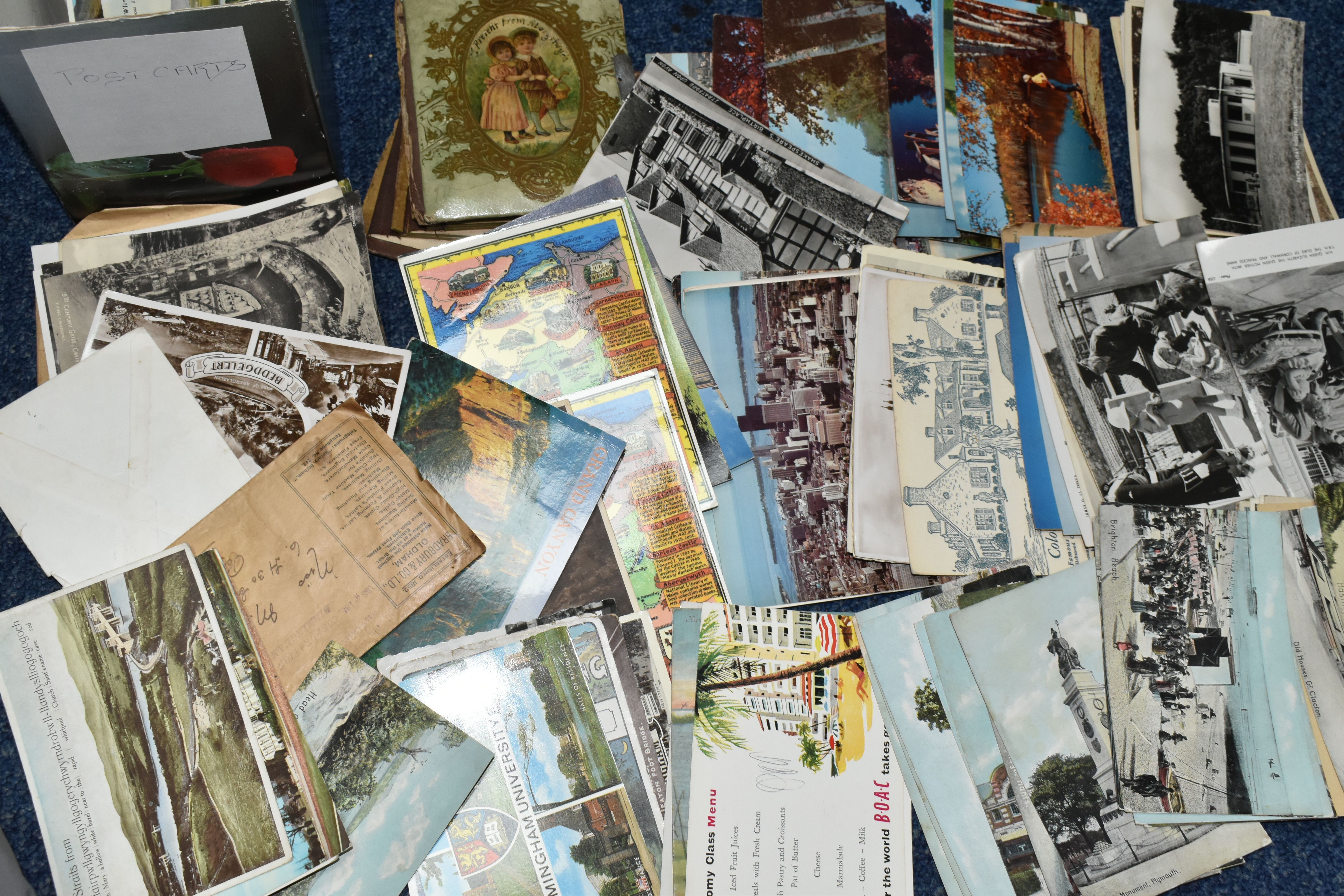 FOUR BOXES OF BOOKS, MAGAZINES & EPHEMERA, to include postcards, greetings cards, badges, calendars, - Image 3 of 13