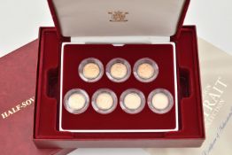 A ROYAL MINT HALF SOVEREIGN PORTRAIT COLLECTION, including seven gold Half Sovereign coins in box of