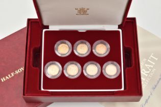 A ROYAL MINT HALF SOVEREIGN PORTRAIT COLLECTION, including seven gold Half Sovereign coins in box of