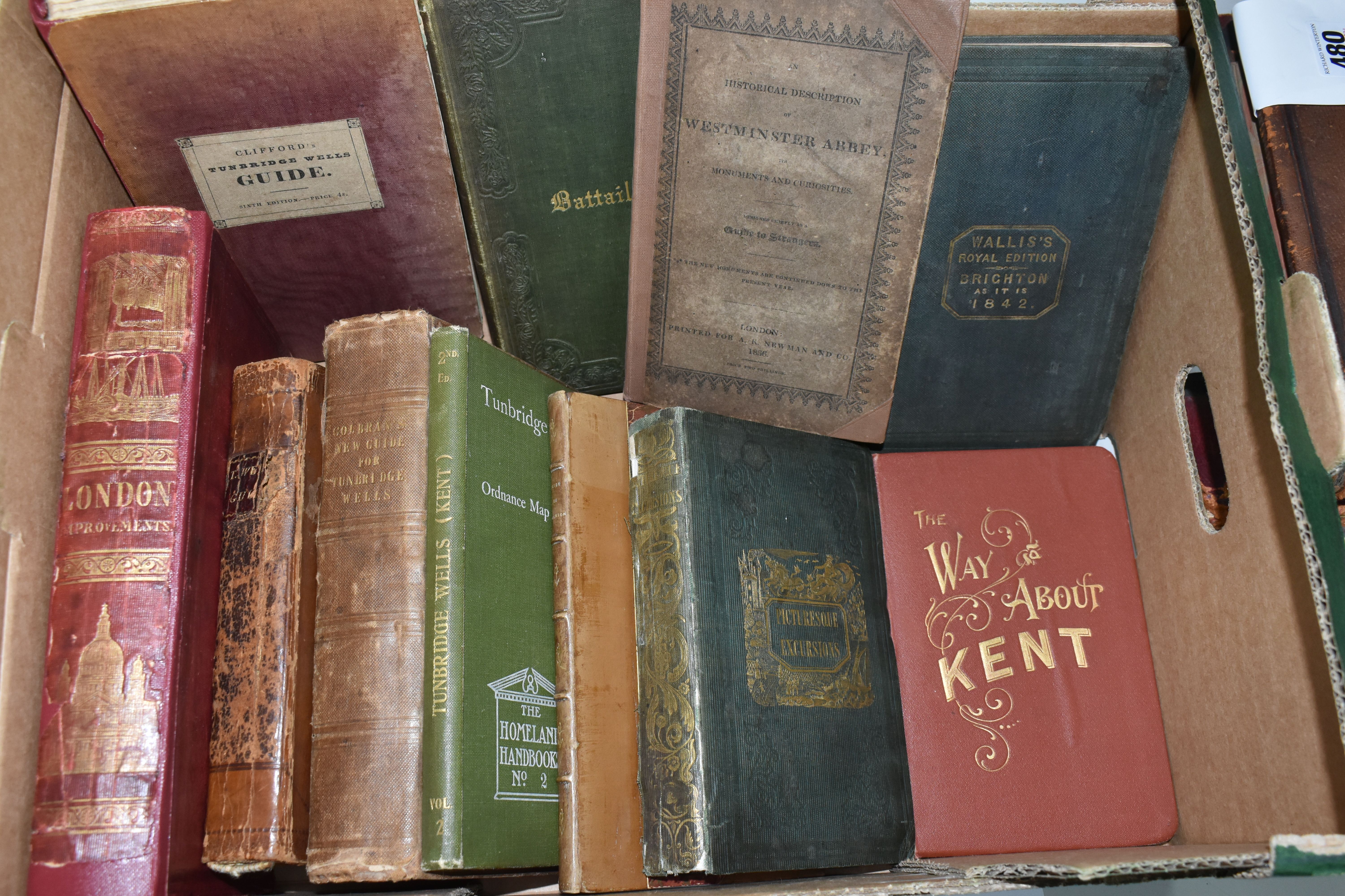 ELEVEN ANTIQUARIAN GUIDE BOOKS comprising Metropolitan Improvements Or London in the Nineteenth