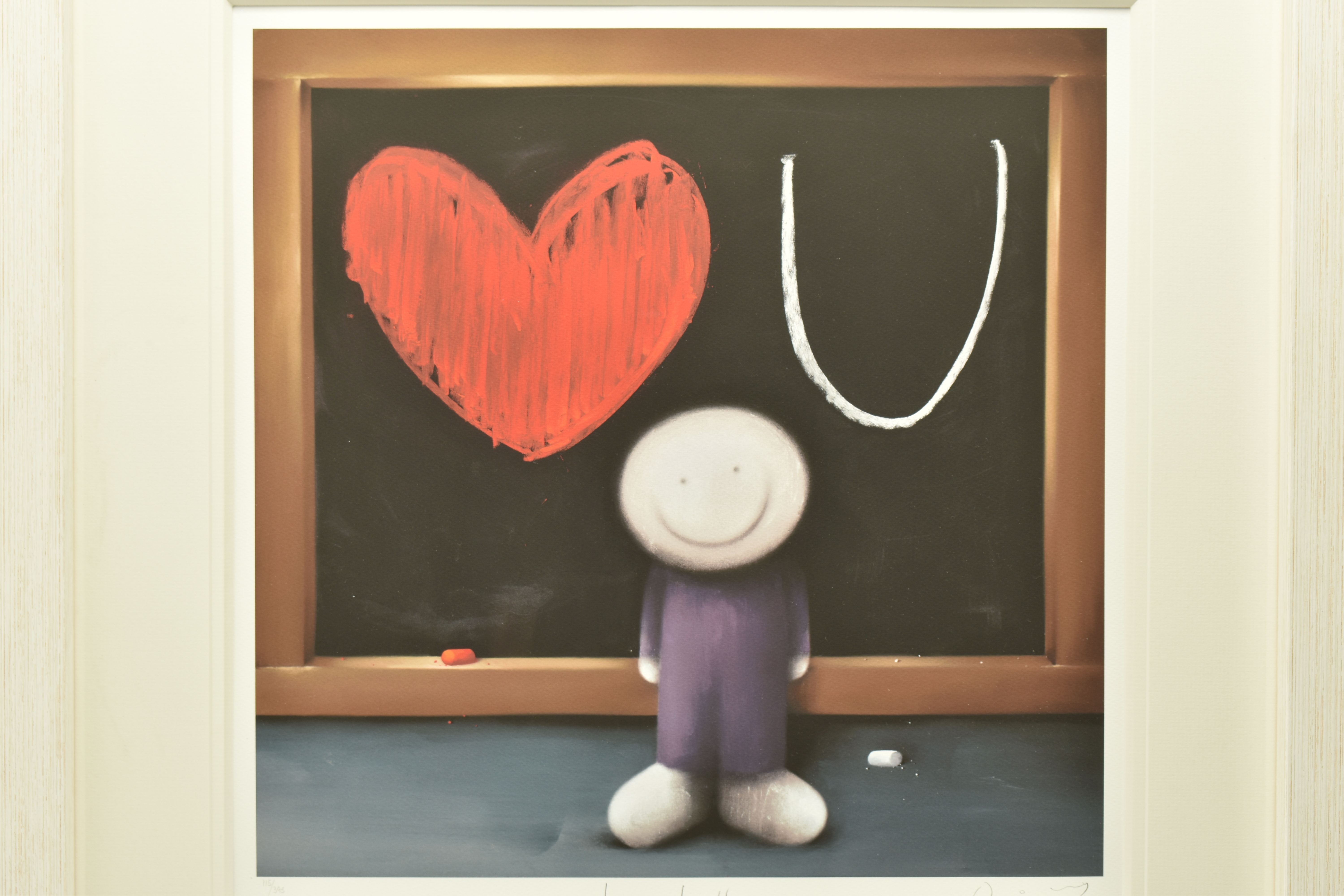 DOUG HYDE (BRITISH 1972) 'LOVE LETTER', a signed limited edition print on paper, depicting a smiling - Image 2 of 7
