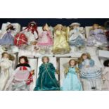 TWELVE BOXED DANBURY MINT 'THE STORYBOOK DOLL COLLECTION' COLLECTORS DOLLS, all with stands and