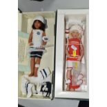 TWO BOXED KISH & COMPANY BEACH GIRLS DOLLS, 'Cassie' and 'Buffy', both appear complete with