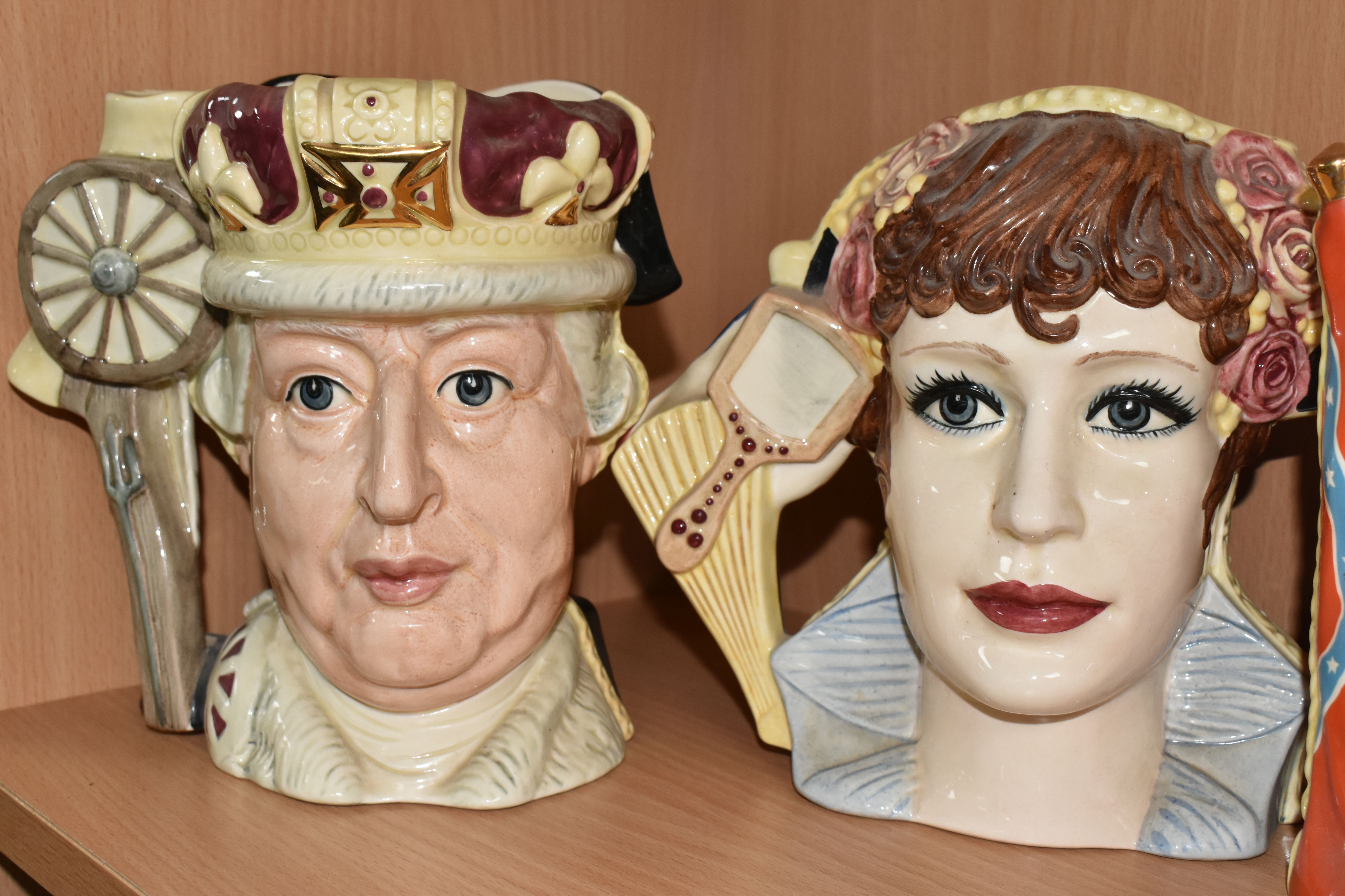 THREE ROYAL DOULTON LIMITED EDITION DOUBLE SIDED CHARACTER JUGS, comprising two from 'The - Image 5 of 7