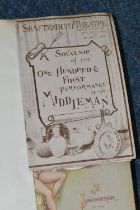 AN ALBUM OF VICTORIAN THEATRE SOUVENIRS containing a collection of Programmes, Photographs,