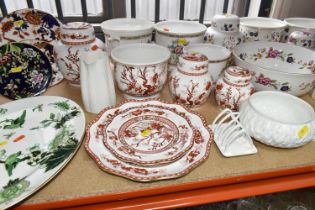 A SELECTION OF DECORATIVE COALPORT WARES, to include San Remo pattern planters, graduated set of