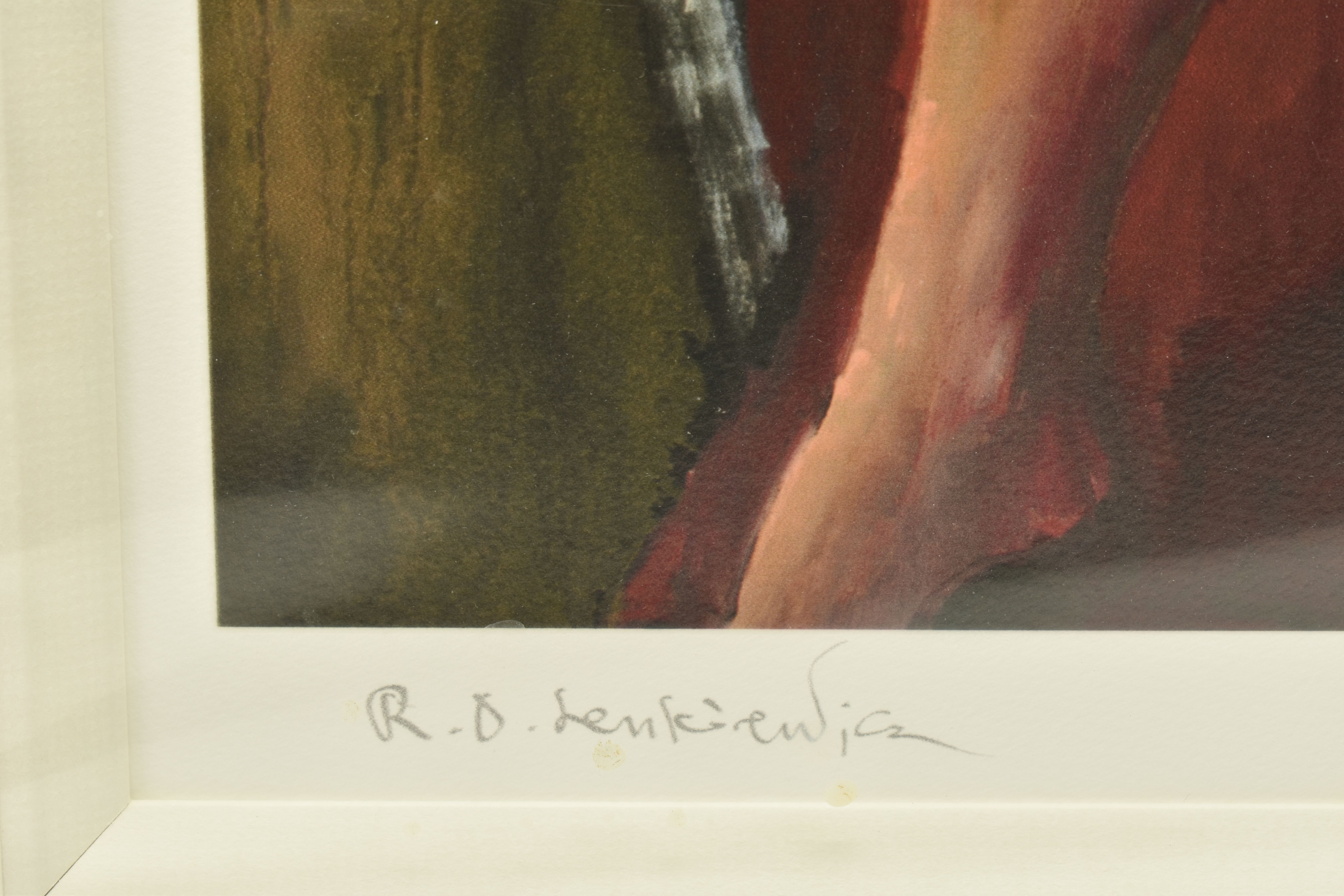 ROBERT LENKIEWICZ (1941-2002) 'THE PAINTER WITH BENEDIKTE', a limited edition print depicting the - Image 5 of 8