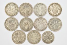 A PARCEL OF HALFCROWN COINS, approximately 150 grams of Pre 1947 coins