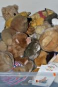 A COLLECTION OF ASSORTED TEDDY BEARS, mainly mid 20th Century, assorted styles and sizes, majority