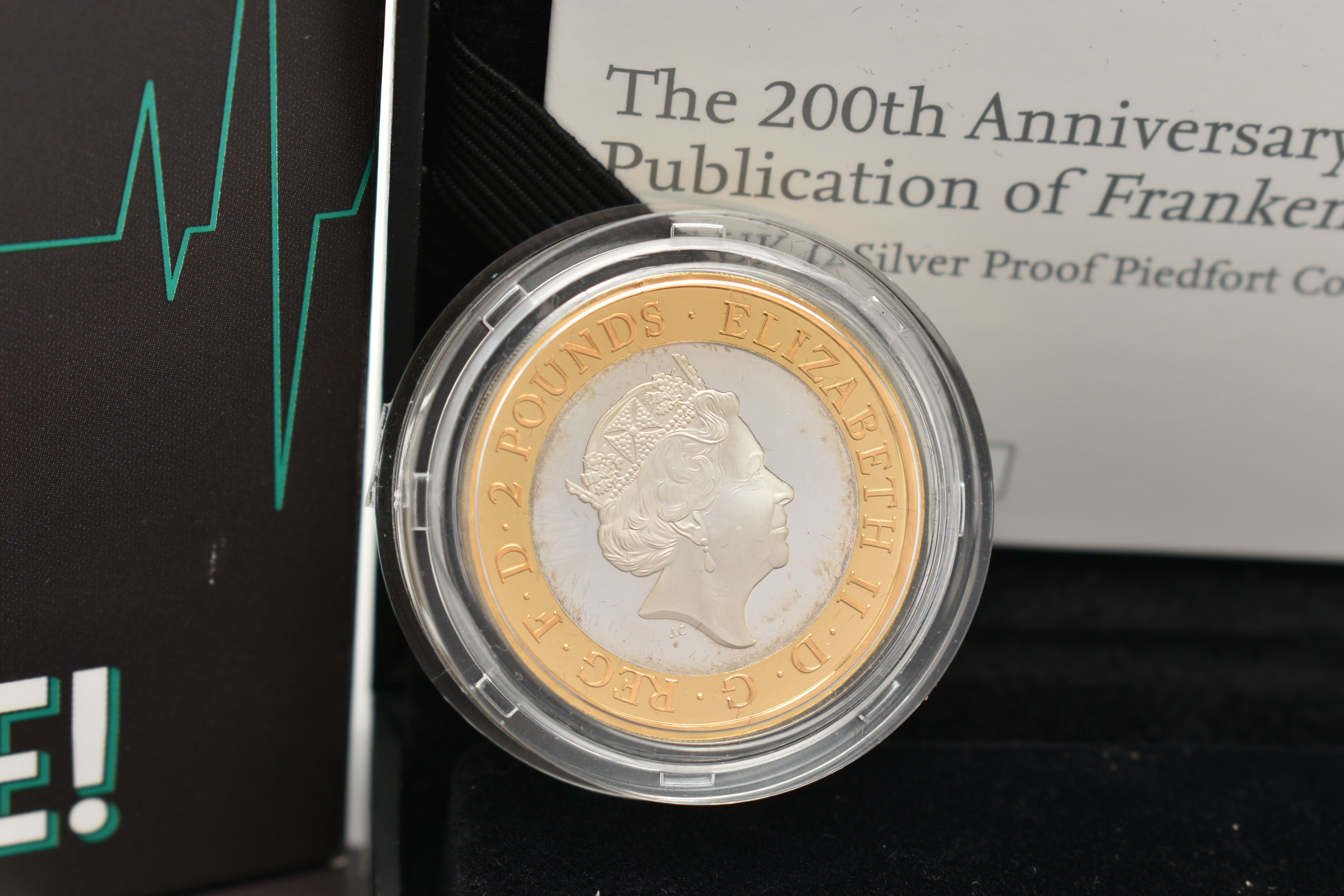 A PARCEL CONTAINING A ROYAL MINT (Mary Shelley's) FRANKENSTEIN PIEDFORT SILVER PROOF £2 COIN, - Image 4 of 5