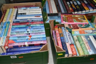 THREE BOXES OF BOOKS, containing seventy-five miscellaneous titles in hardback and paperback