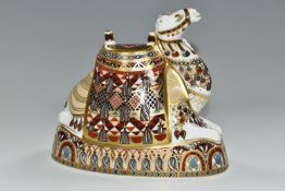 ONE ROYAL CROWN DERBY IMARI PAPERWEIGHT, 'Camel' modelled and decoration by John Ablitt, height 17.