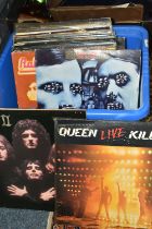 THIRTY-ONE LP RECORDS FROM THE 1970S AND 1980S, to include Queen, UFO, Pogues, The Who, Rush, Jethro