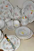 A GROUP OF ROYAL ALBERT 'FOR ALL SEASONS' AND WEDGWOOD 'COTTAGE ROSE' PART TEA / COFFEE SETS, the