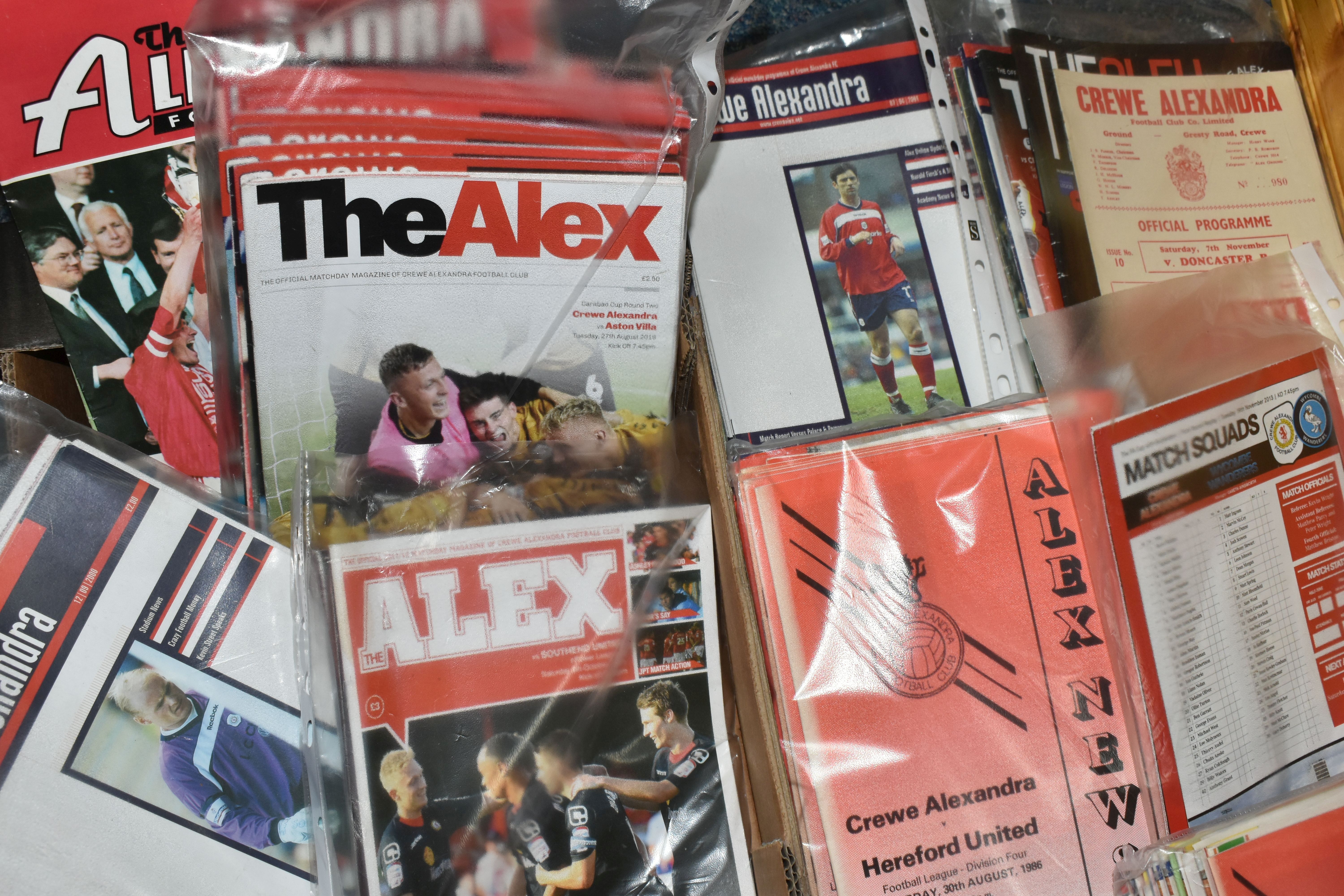 A COLLECTION OF CREWE ALEXANDRA FOOTBALL CLUB PROGRAMMES APPROXIMATELY 150 OVER VARIOUS DECADES, - Image 3 of 3