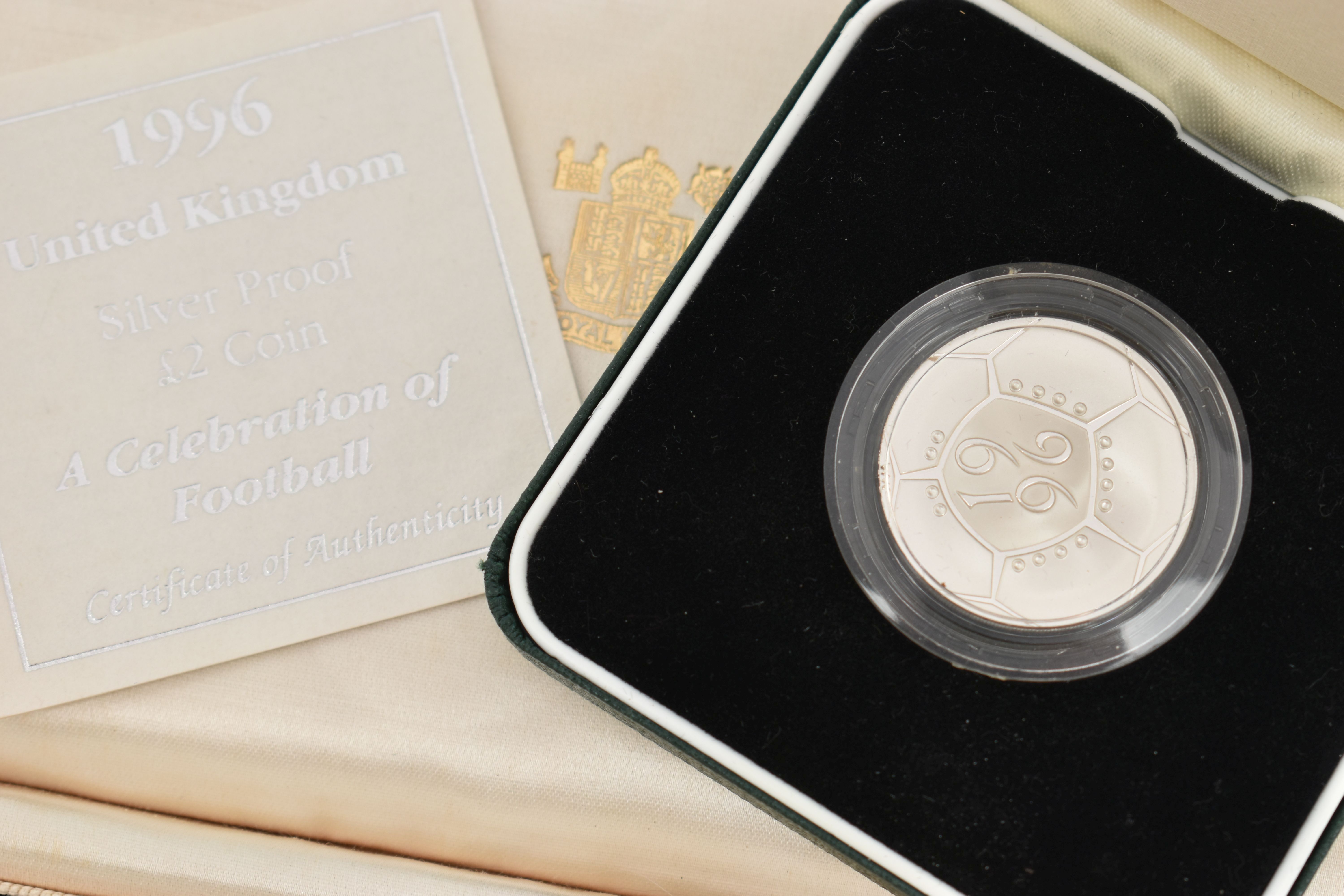 A 1937 SPECIMEN COIN SET AND CASED ROYAL MINT SILVER PROOF £2 COIN, from Crown, Half Crown, Two - Image 2 of 7