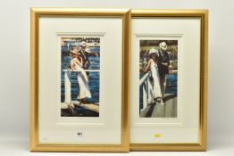 SHERREE VALENTINE DAINES (BRITISH 1959) 'HALCYON DAYS I & II', two signed limited edition prints