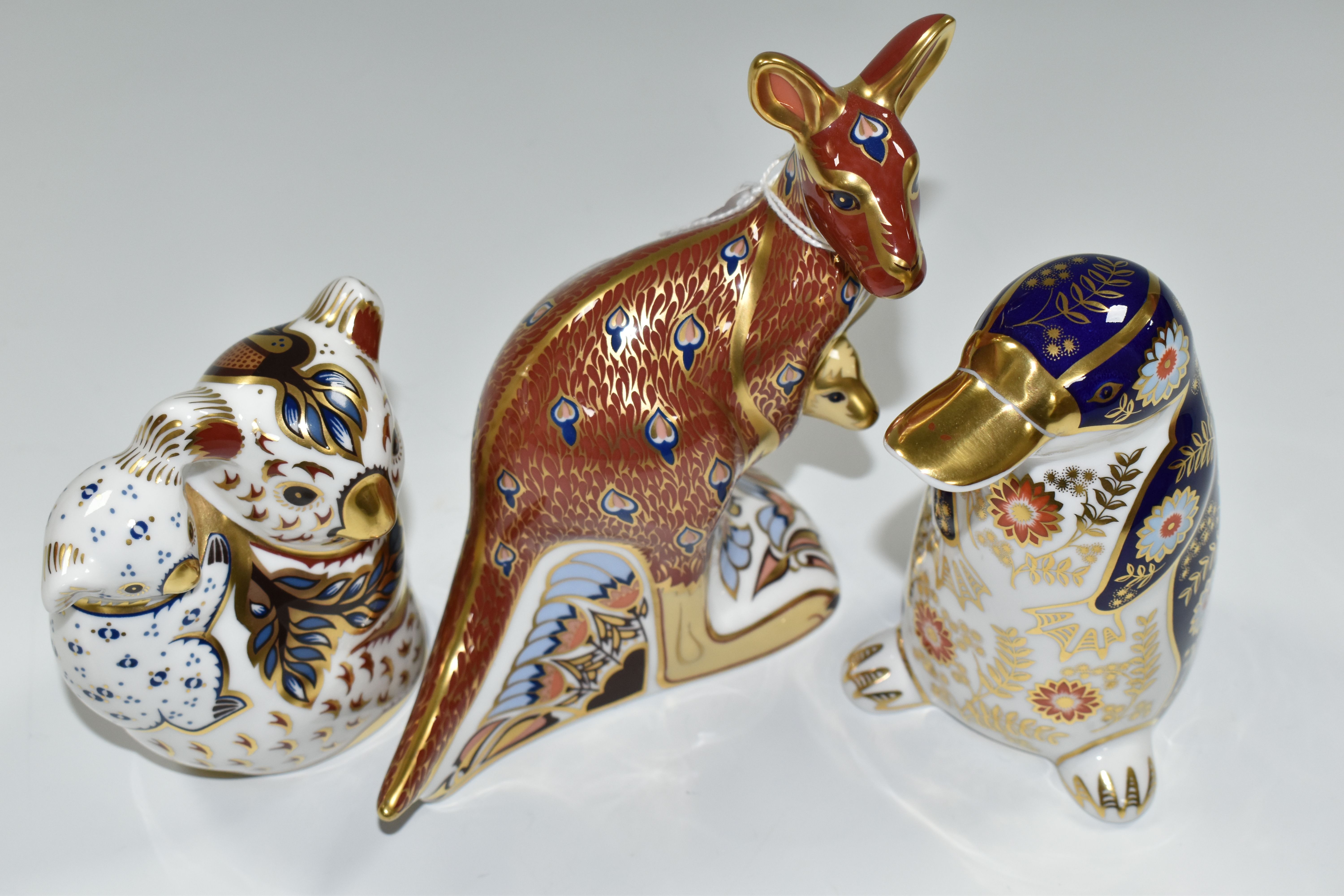 A GROUP OF THREE ROYAL CROWN DERBY IMARI PAPERWEIGHTS, comprising three Royal Crown Derby - Image 6 of 6