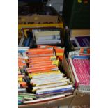 EIGHT BOXES comprising three boxes of books containing over eighty-five miscellaneous titles in