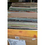 TWO BOXES OF LP RECORDS, approximately ninety LP records, artists include The Rolling Stones, The