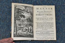 COOK; Moses, The Manner Of Raising, Ordering, and Improving Forest-Trees, 3rd Edition, Corrected,